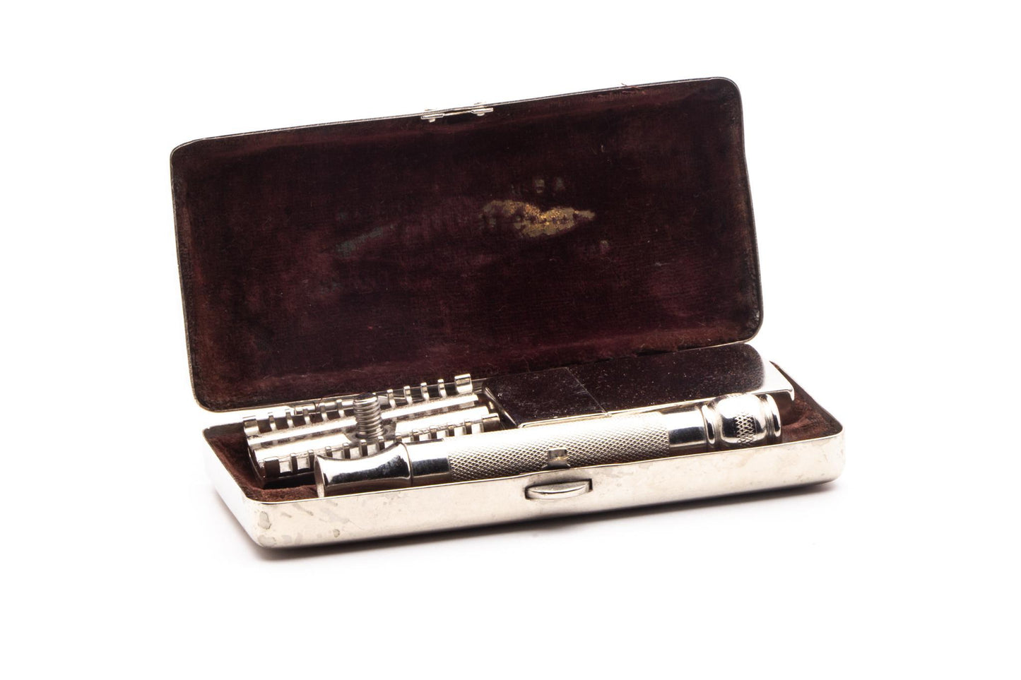 1919 Gillette Pocket Edition Old Type Double Edge Safety Razor Set | Original Condition