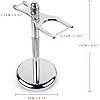QShave Deluxe Chrome Razor and Brush Stand Holder