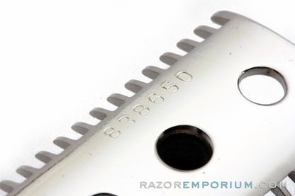1907 Gillette Single Ring Old Type DE Safety Razor | Factory Nickel Revamp