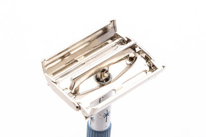 1969 Gillette O3 Blue Star Lady Gillette Double Edge Safety Razor