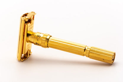 1963 I1 Gillette Slim Aristocrat TTO Adjustable Double Edge Safety Razor | 24K Gold Revamp