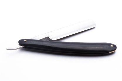 5/8" Dovo Solingen Favorit Straight Razor With Black Micarta Wood Scales | Pre-Owned