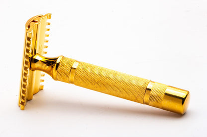 1935 Gillette Gold Open Comb NEW Common Bar Double Edge Safety Razor | 24K Gold Revamp