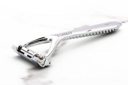 Leaf | The Leaf Two Double Blade Pivoting Razor Kit - Chrome