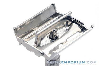 1957 Gillette Flare Tip Super Speed Safety Razor | Factory Nickel Revamp