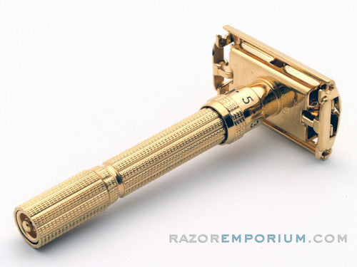 1966 L4 Gillette Slim Adjustable Safety Razor - 24K Gold Revamp