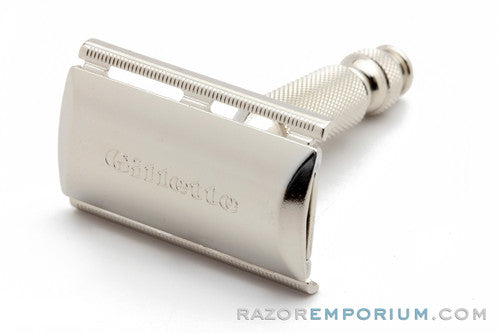 1964 Gillette J1 Travel Tech DE Safety Razor Set
