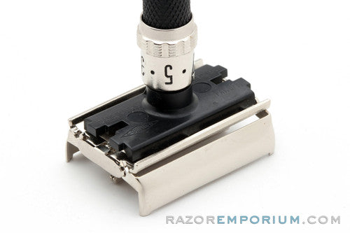 1987 Gillette Super Adjustable "Black Beauty" DE Safety Razor H4