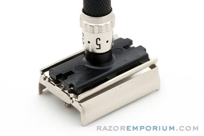 1987 Gillette Super Adjustable "Black Beauty" DE Safety Razor H4