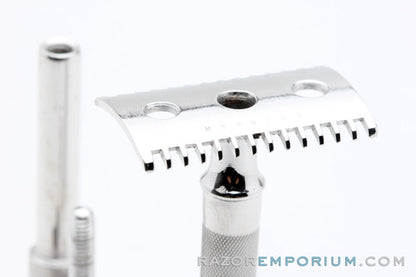 1921 Gillette Single Ring DE Safety Razor | Rhodium Revamp