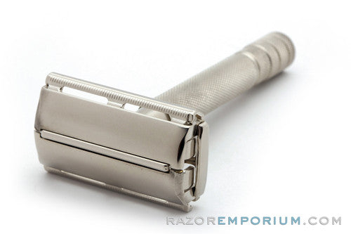 1957 Gillette Super Speed Safety Razor Original Nickel - Good