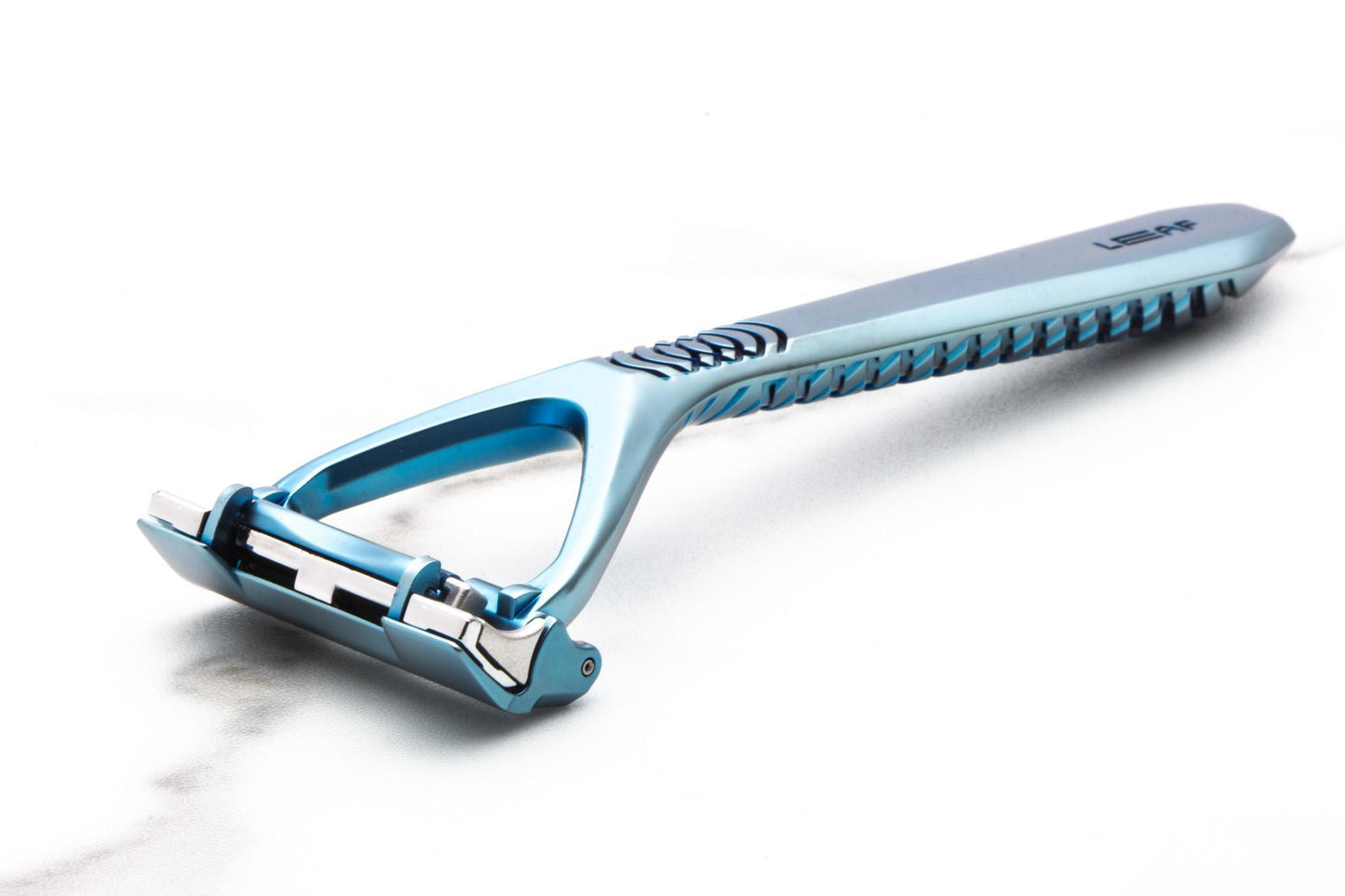 Leaf Two Razor | Double Blade Pivoting Razor - Glacier