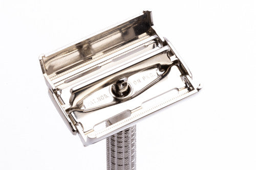 1958 Gillette Flair Tip Super Speed Razor Factory Nickel Revamp D3
