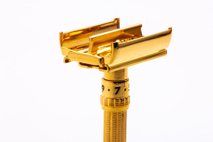 1961 G3 Gillette Slim Adjustable Double Edge Safety Razor  | 24k Gold Revamp