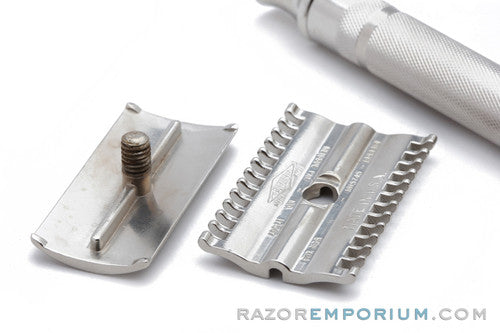 1930's Gillette NEW Short Comb DE Safety Razor | Factory Nickel Revamp