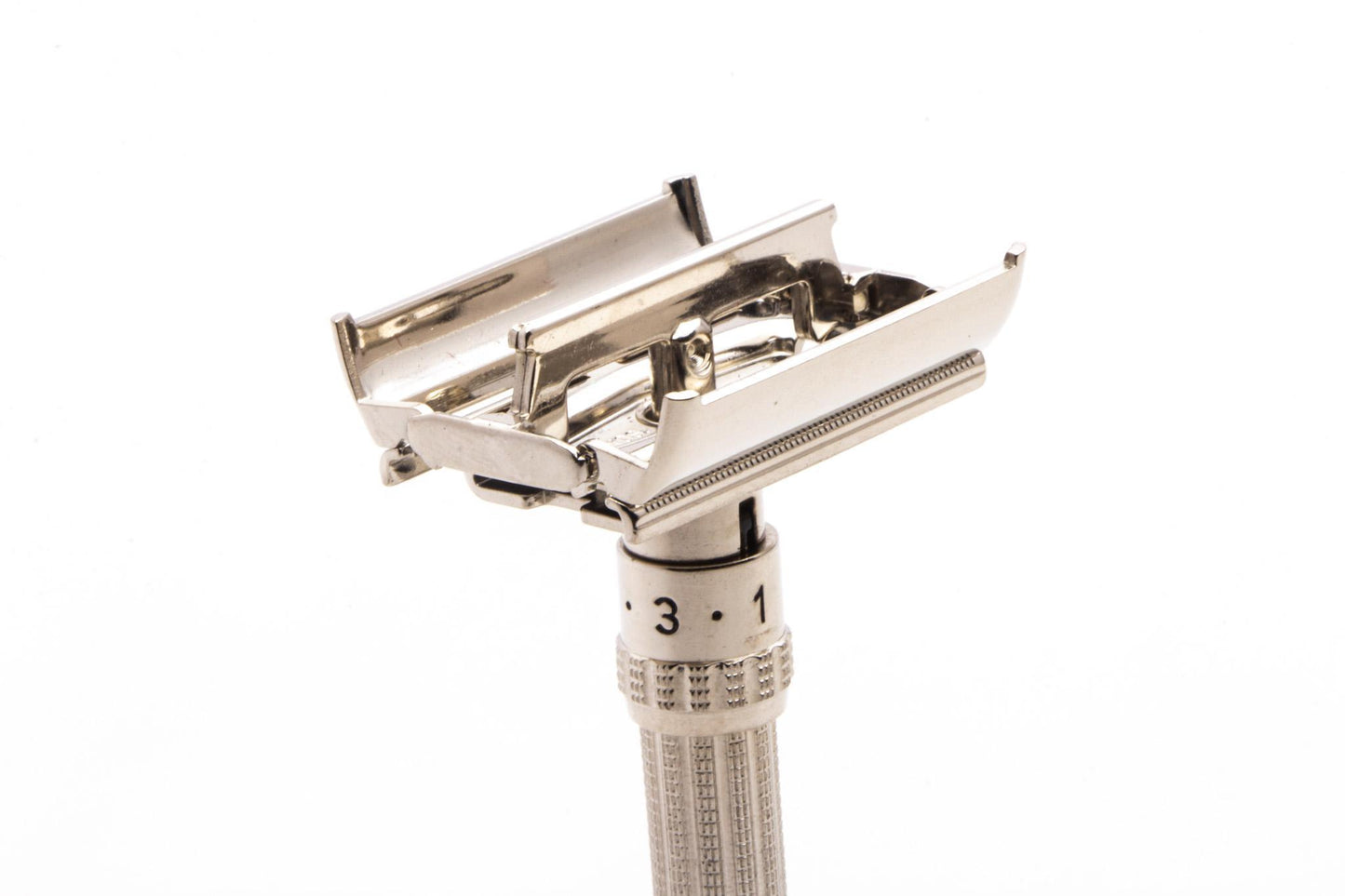 1967 M1 Gillette Slim Adjustable TTO Double Edge Safety Razor | Factory Nickel Revamp