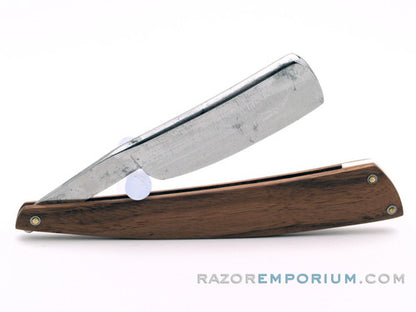 15/16" Mas A Clermont Straight Razor w/ Black Walnut Scales