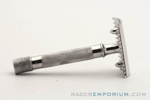 1907 Gillette Single Ring Old Type DE Safety Razor | Nickel Revamp
