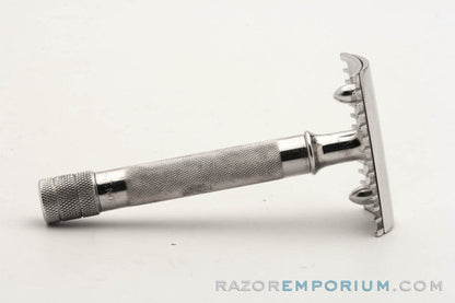 1907 Gillette Single Ring Old Type DE Safety Razor | Nickel Revamp