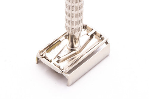 1950's British Gillette Heavy Red Tip DE Super Speed Safety Razor  | Made in England