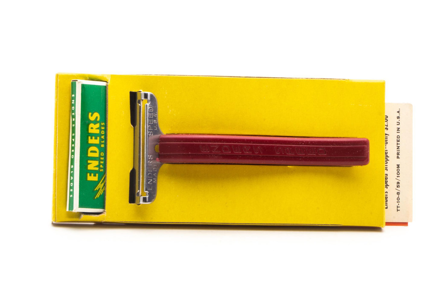 1940's Enders Speed Single Edge Safety Razor Set | New Old Stock