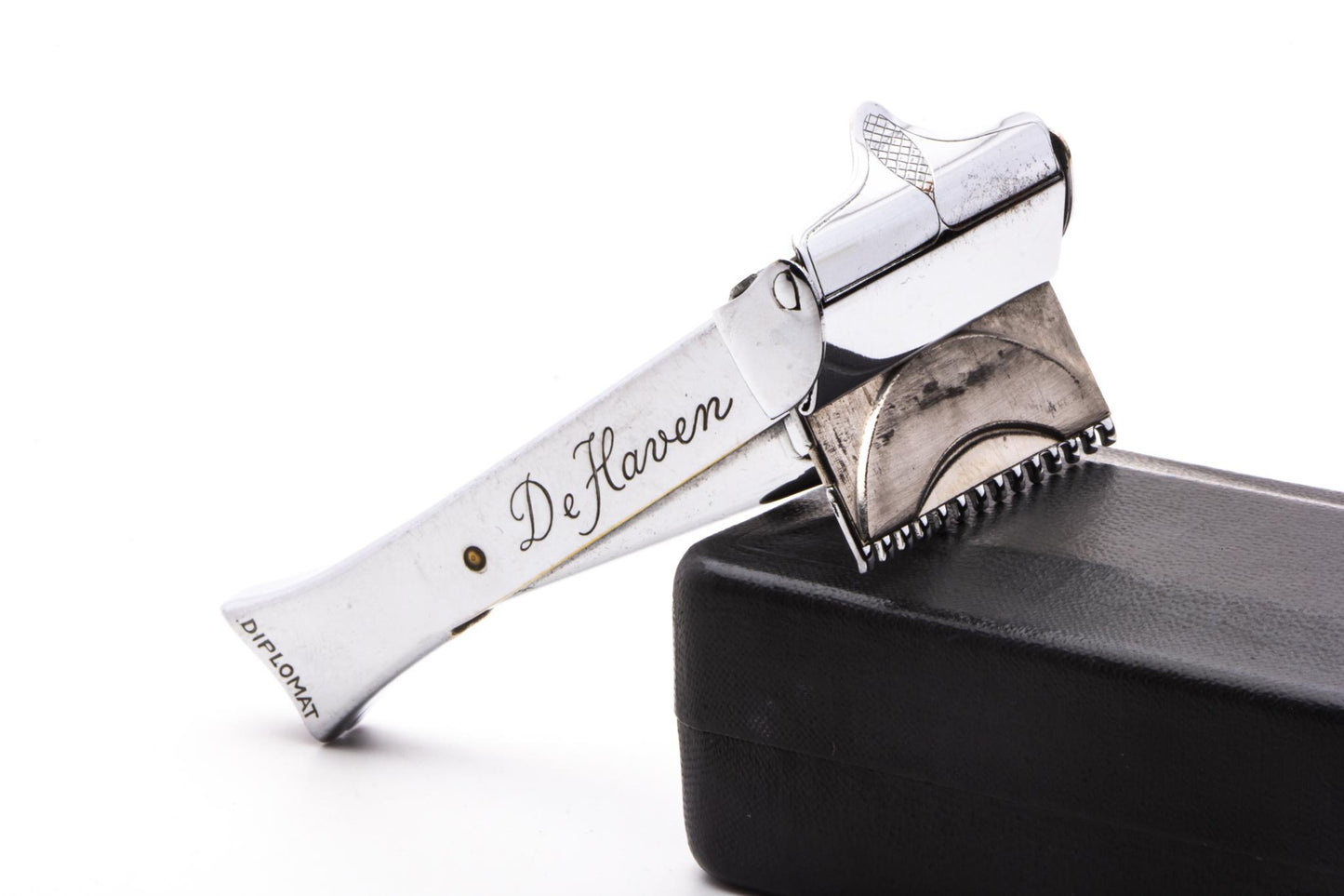1930s De Haven Diplomat Single Edge Razor Set | Original Condition