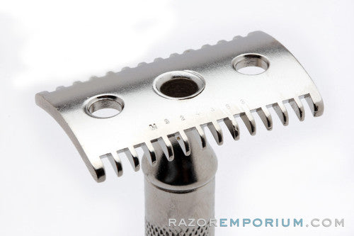 1920 Gillette Big Fellow DE Safety Razor Set in Wood Box - Factory Nickel