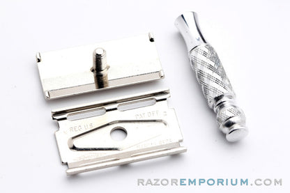 1967 Gillette M1 Travel Tech Safety Razor Leather Case