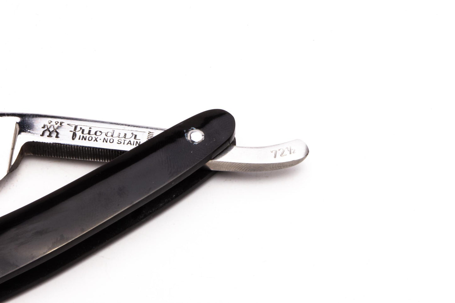 6/8" J.A Henckles Friodur Inox Stainless Steel Straight Razor | Horn Scales
