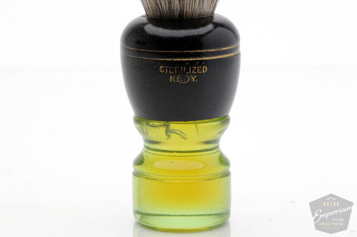 Vintage Green Handle Superfine Badger Brush
