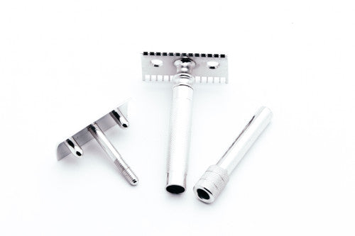 1905 Gillette Double Ring Old Type Safety Razor in Original Case with Blade Bank and Blades | Rhodium Revamp