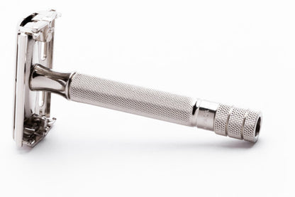 1941 Gillette Ranger Tech TTO DE Safety Razor | Factory Nickel Revamp