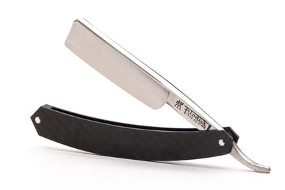 7/8" J.A Henckles Friodur Inox Stainless Steel Straight Razor | Carbon Fiber Scales