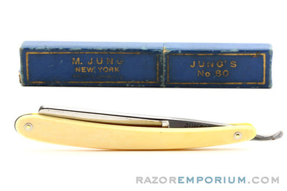 5/8" M. Jung Legion No. 80 New York Straight Razor w/ Case | Germany