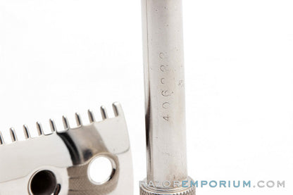 1905 Gillette Single Ring Double Edge Safety Razor Set in Leather Case