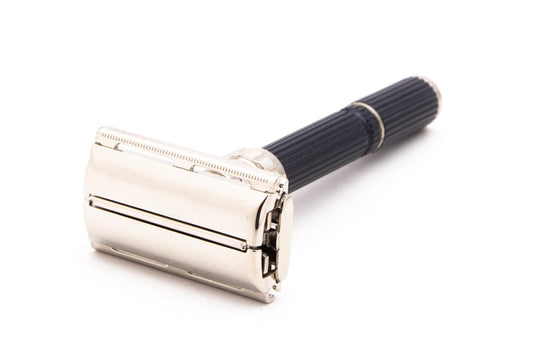 1970 P2 Gillette Super Adjustable 84 Double Edge Safety Razor | Factory Nickel Revamp