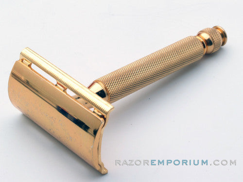 1930's Gillette Gold Ball End Tech Razor in Red Box