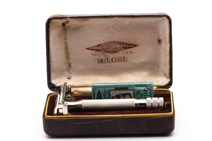 1940's Gillette TTO Milord Safety Razor Set  | Original Condition