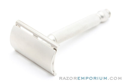 1940s Gillette Ball End Tech DE Safety Razor Factory Nickel Revamp