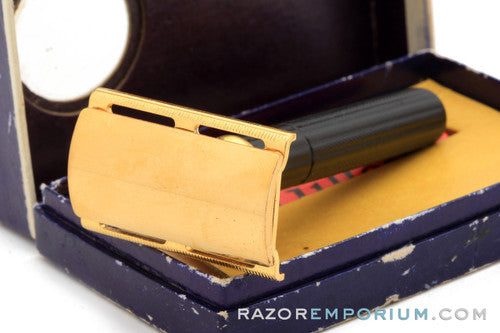 1947-51 Gillette WWII Contract Tech Ball End DE Razor Set with Case