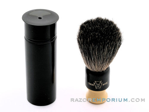 Vintage Rubberset Trade Mark Re-Knotted Travel Shaving Brush - 20mm