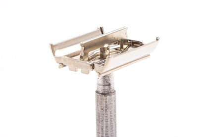 1955 A4 Gillette Light / Blue-Tip Double Edge Flare Tip Safety Razor | Original Condition