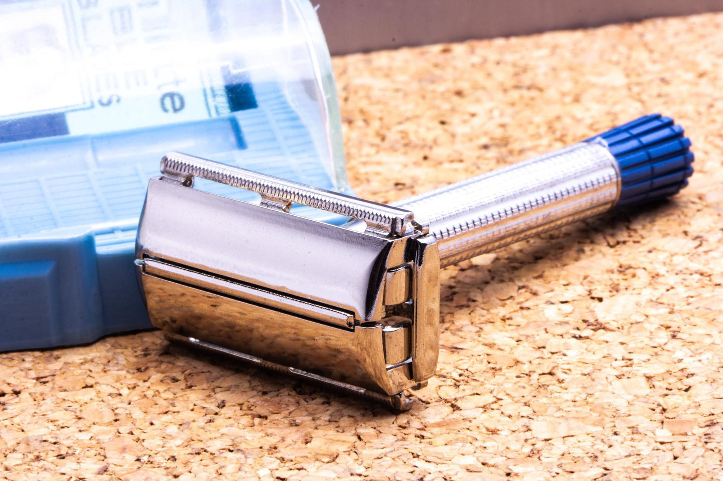 1959 D1 Gillette Blue Tip Super Speed Safety Razor Set | Original Condition