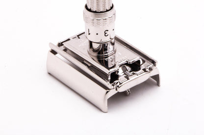 1968 N4 Gillette Slim Adjustable Safety Razor | Rhodium Revamp