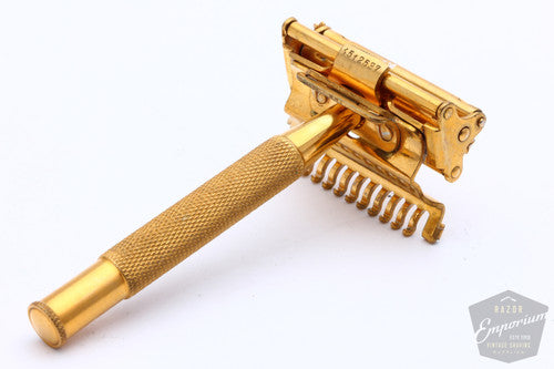 Valet Auto Strop Razor Set in Gold Case - Rare Inclusive Travel Set