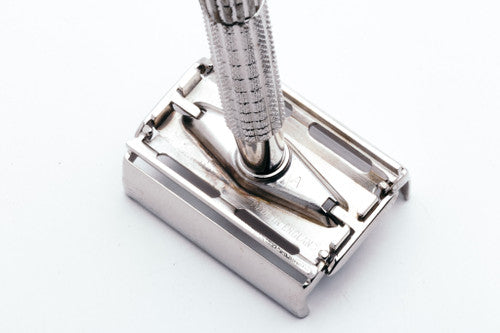 1960's Gillette Giromatic Flare Tip Rocket Safety Razor - Nickel Revamp