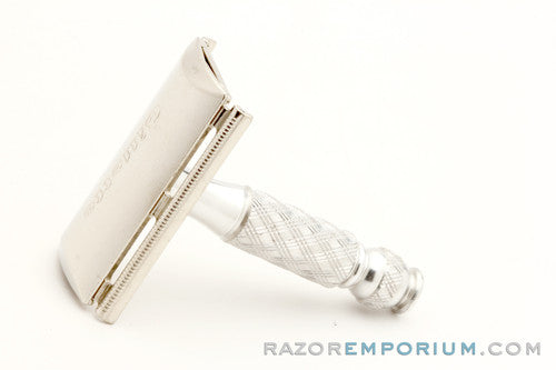 1964 J2 Gillette Ball End Tech Travel Spiral Handle Razor