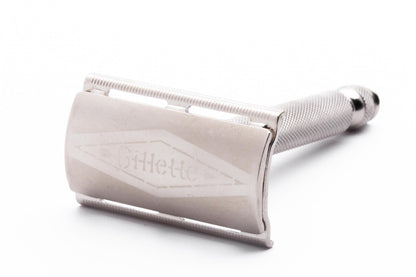 1950's Gillette Ball End Tech DE Razor | Electro Etched Logo