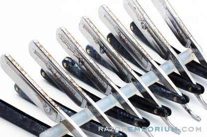 5/8" Fhoso #66 Complete 7 Day Hollow Grind Straight Razor Set | Solingen Wald Germany