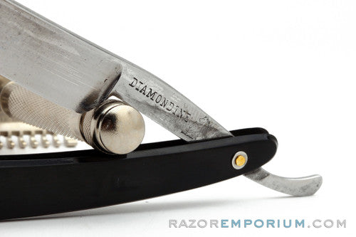 5/8" Diamondine Hollow Ground Straight Razor with Original Scales
